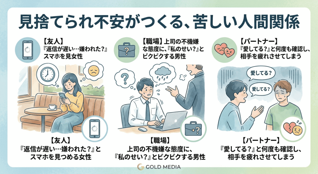 見捨てられ不安がつくる、苦しい人間関係